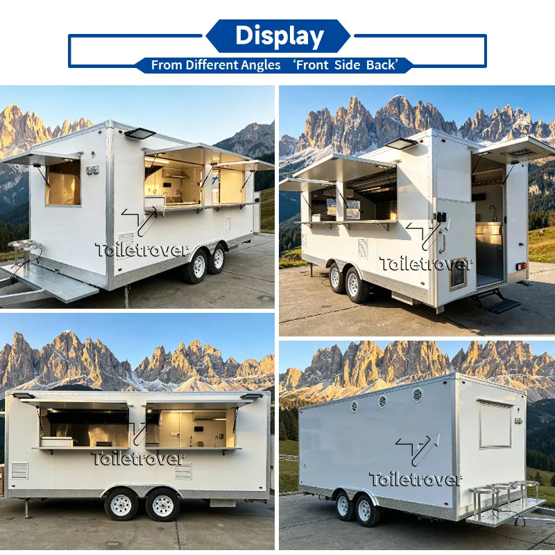 New Design Commercial Food Truck Trailer Mobile Food Cart Mini Food Trailer Equipment Mobile Food Trucks for Sale USA