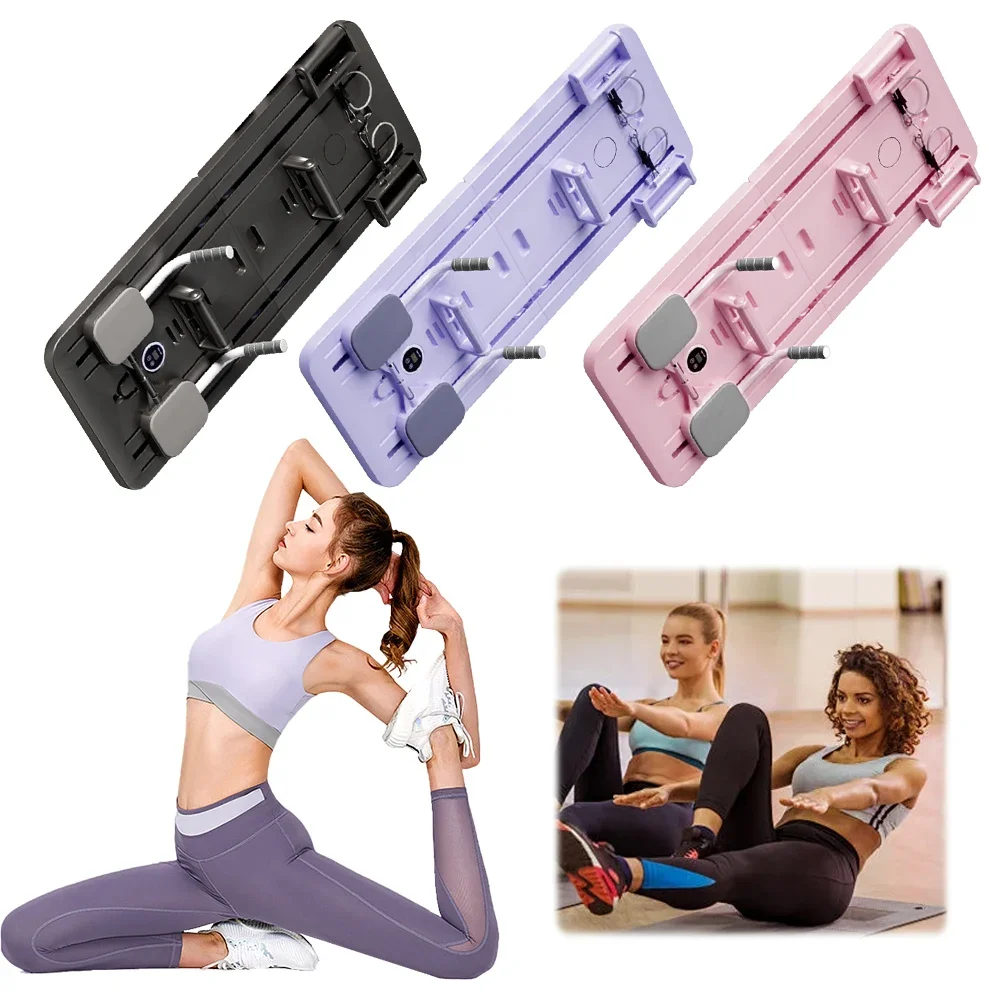 Tabla de ejercicio Abdominal, tabla de Fitness, rebote automático, tóner para piernas y brazos, juego de reformador de Pilates multifuncional, equipo de Fitness