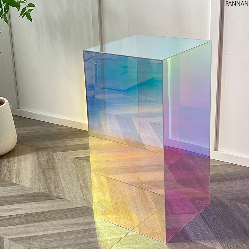 

Colorful acrylic display table Customized display table Decoration Zhongdao water table Photography platform