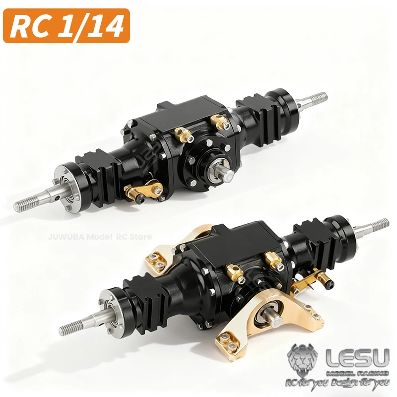 

1/14 RC Front Rear Axles with Differential Lock For WA100M-8 Wheel Loader Model RD-2039 Gear Ratio 1:3 DIY Toy Car Upgrade Parts