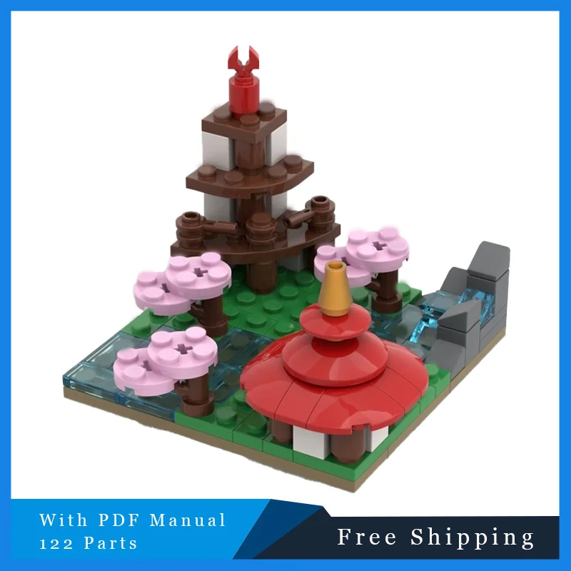122 PCS Street View Moderni Piccoli Templi Modulari Building Blocks Creativo Famoso Stile Città Casa Modello Mattoni Giocattolo Per I Ragazzi Regalo