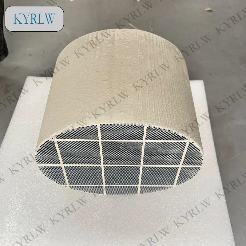 العالمي الديزل الجسيمات تصفية 175*135*152 مللي متر البيضاوي الديزل كربيد السيليكون DPF كربيد السيليكون DPF