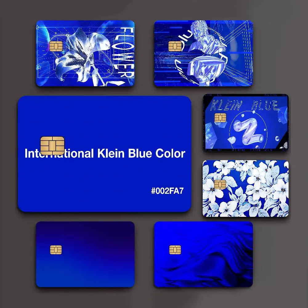 Popular Color Klein Blue INS Art 100% Hot Sale Amine Credit Debit Bank Card Bus Card Film Skin Sticker