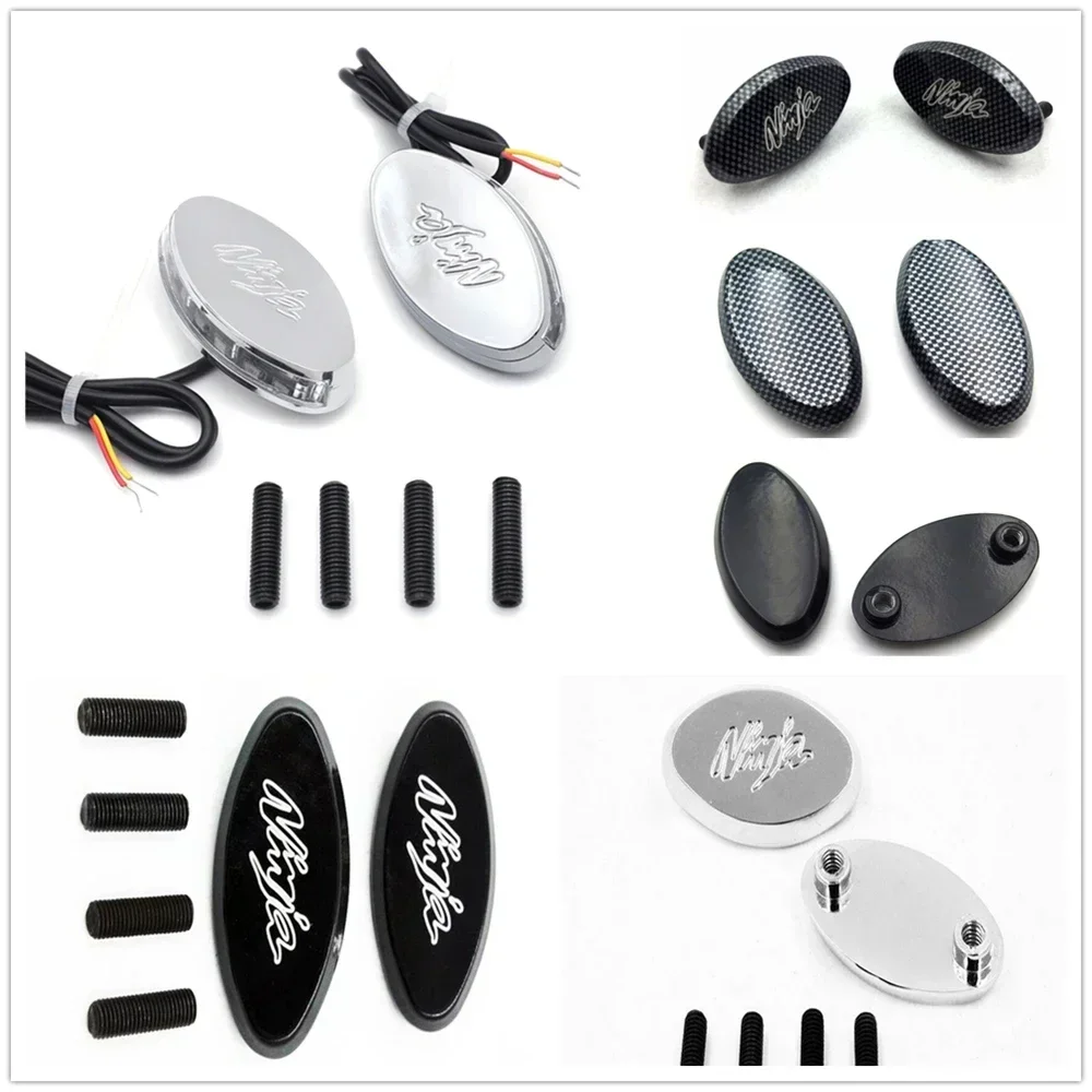 

Motorcyel Led Amber Signal Mirror Block Off Base Plate For Kawasaki 2005-2008 Ninja ZX6R,2004-2010 Ninja ZX10R