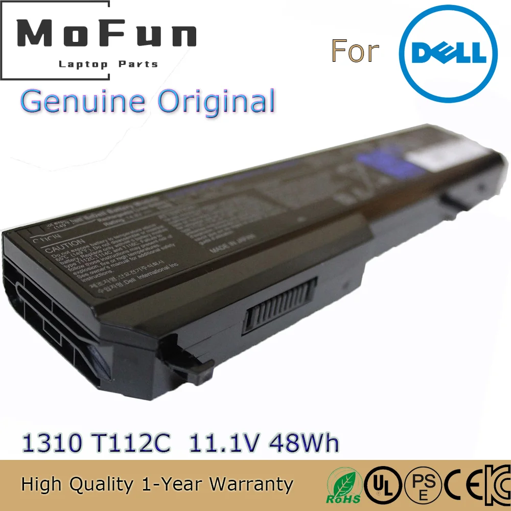 Brand New Original T112C 11.1V 48Wh Laptop Battery for Dell Vostro 1310 1320 1510 1511 1520 2510 0K738H T116C Y022C