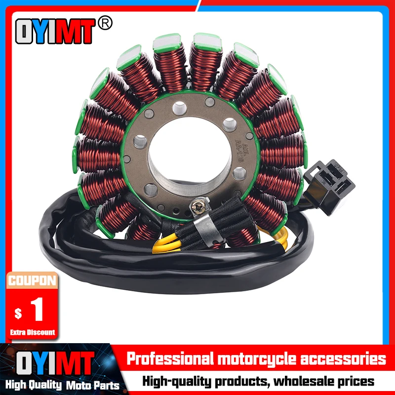 

Motorcycle Generator Stator Coil Comp For Kawasaki EX250 Ninja 250R EX 250 R 2008-2012 21003-0074