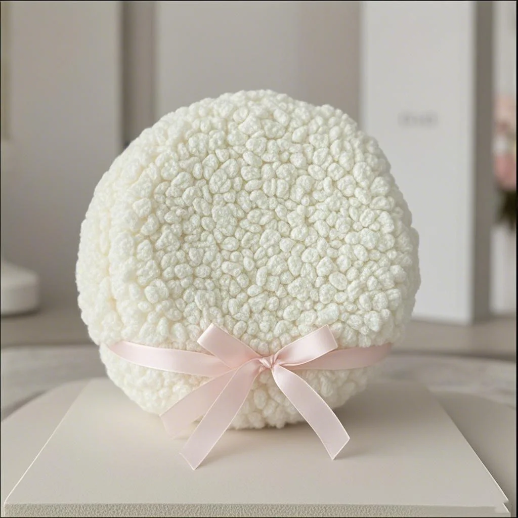 Trinket Mat For Drinks Desk Home Accessories Gift Coaster Simple White Plush Coaster Heat Insulation Pad Desktop Decorative Mat