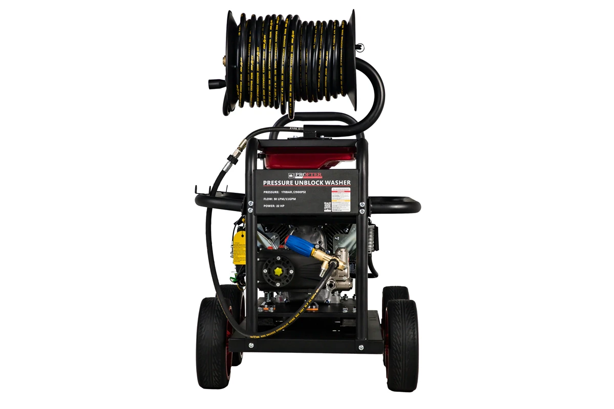 High Power Professional 250Bar 3600Psi Water Pipe Cleaning Equipment High Pressure Washers