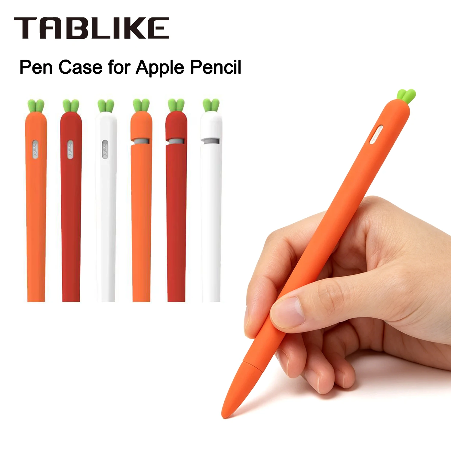 TABLIKE Pen Case para Apple Pencil Pro e Pencil 2a 1a geração Tablet Stylus Capa protetora de silicone macio à prova de choque