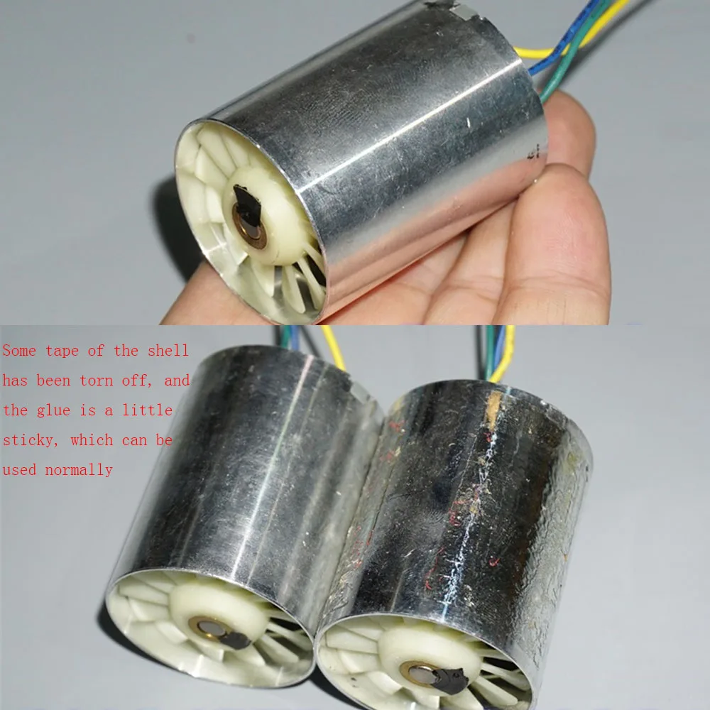 فرش السيارات DC10-24V 6A ماكس 50 واط عالية السرعة مروحة المحرك الكهربائية مجفف الشعر سبائك الألومنيوم قذيفة 3-Phase محرك متغير