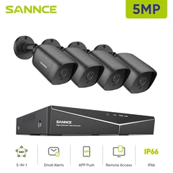 SANNCE Smart Home 8CH System CCTV bezpieczeństwa H.265 + 8CH DVR 4 szt. 5MP noktowizor nadzór zewnętrzny zestawy wodoodporna kamera