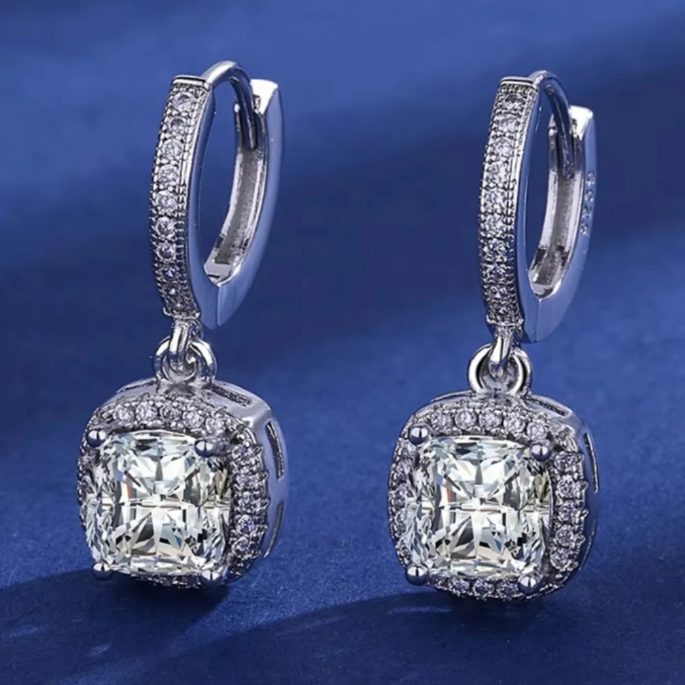 Luxury 925 Sterling Silver Zirconia Small Hoop Earring For Girls Child Wome Beautiful Aros Huggies Earring Jewelry