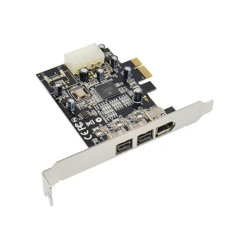 Imagem -03 - Cartão de Expansão para pc Desktop Pci-e 1x para Ieee 1394 dv Video Adapter Controller Cartão Firewire Chip ti Xio2213a