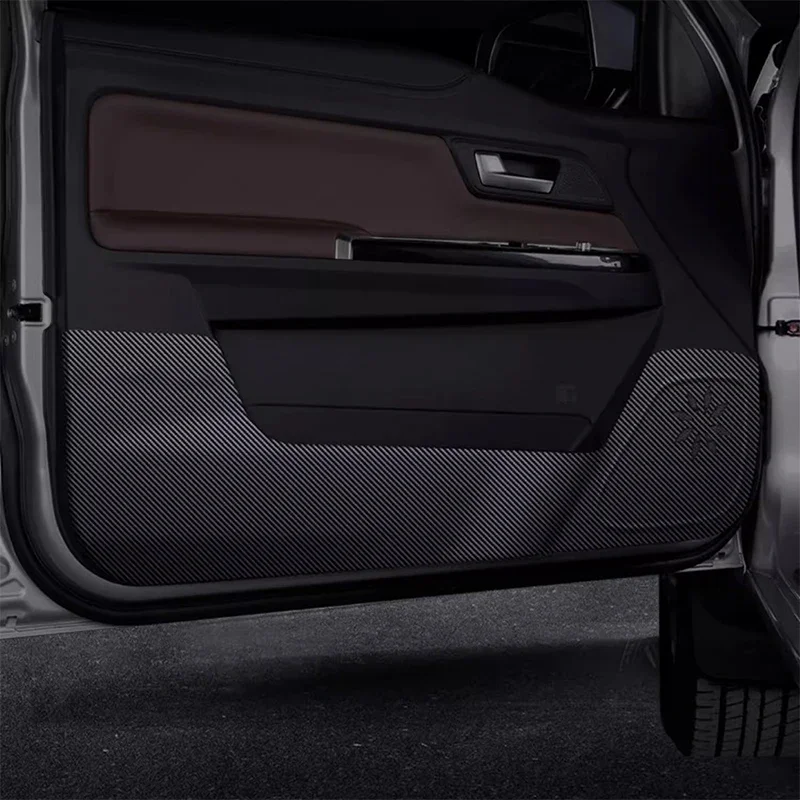 For GWM Wingle 7 Steed 7 2018-2025 PU Leather Car Door Anti Kick Pad Protection Stickers Cover Protector Trim Film Accessories