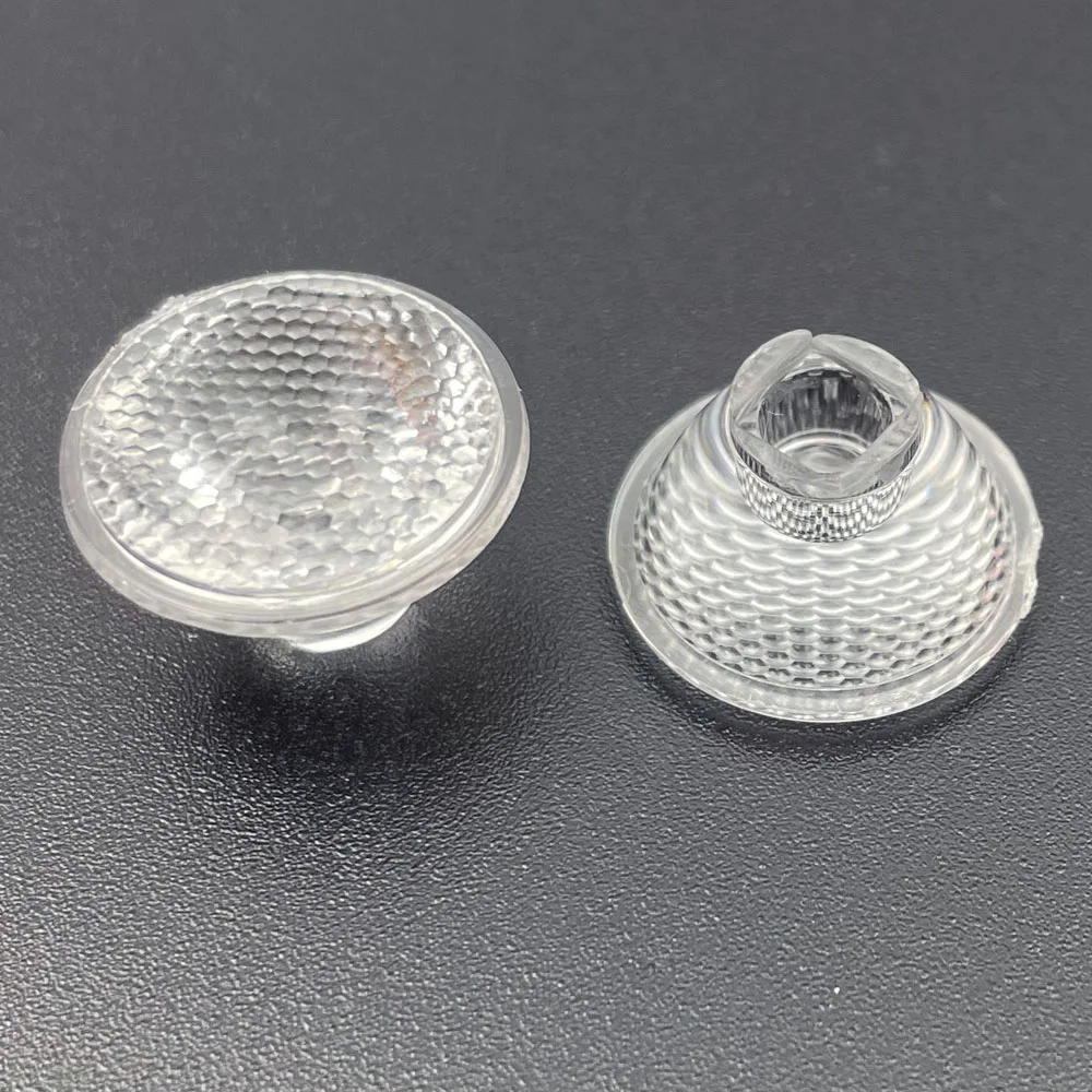 17x9.7x1.2mm optical flat surface pearl surface stripe 20° to 60° CREE XML2 LED lens