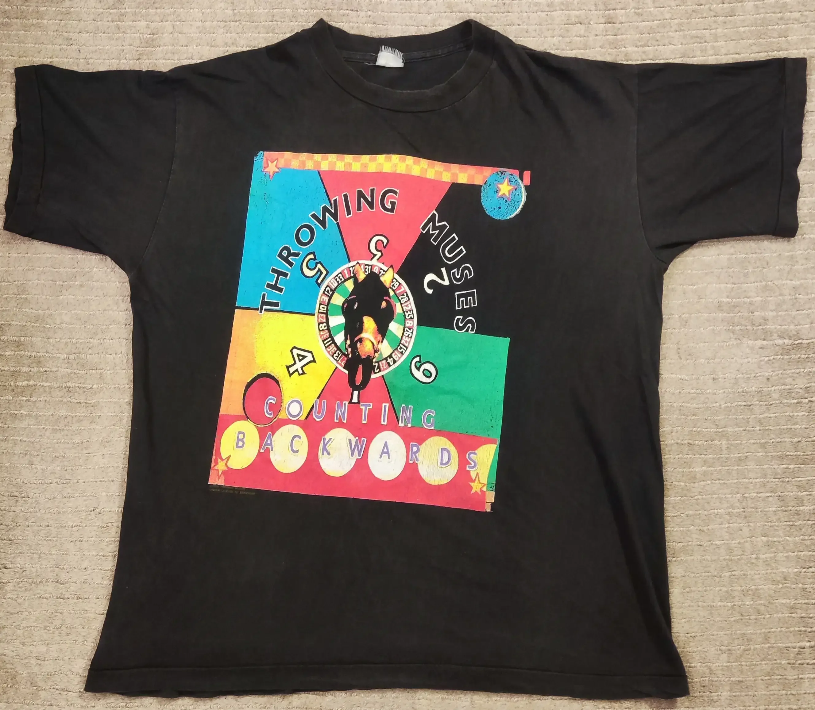 

Throwing Muses T-Shirt Counting Backwards Even Number 1991 Vintage Original