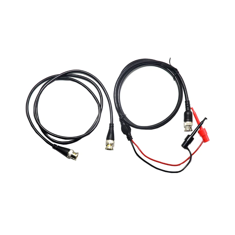 【1PCS】 BNC Male Plug Q9 to Dual Testing Hook Clip Test Leads Probe Coaxial Cable Wire Line for Oscilloscope Measure Instrument