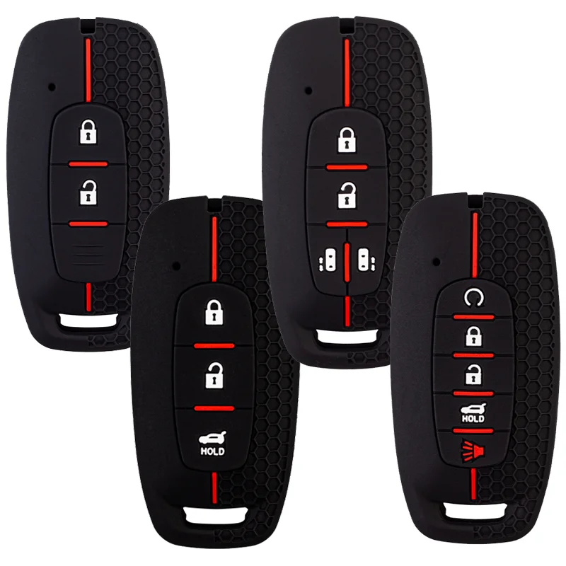 2 3 4 5 Buttons Silicone Car Key Case Cover For Nissan X-trail t33 Kicks Qashqai J12 Juke Teana Altima Ariya 2023 2024 Remote