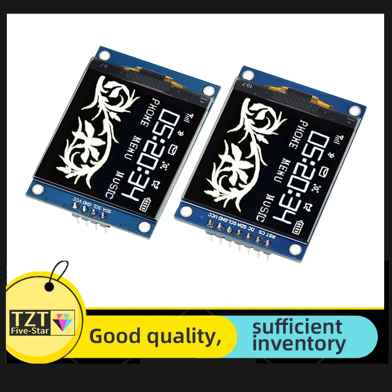 GREATZT ALL NEW 1.5 Inch 128x128 OLED Shield Screen Module High quality Product For Raspberry Pi For STM32 For Arduino