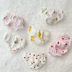 Moda dla lalek ubrania bielizna-majtki 15/20cm bawełniane lalki kalesony figi dla 1/11 ob11 lalki dla 1/12bjd odzież dla lalek