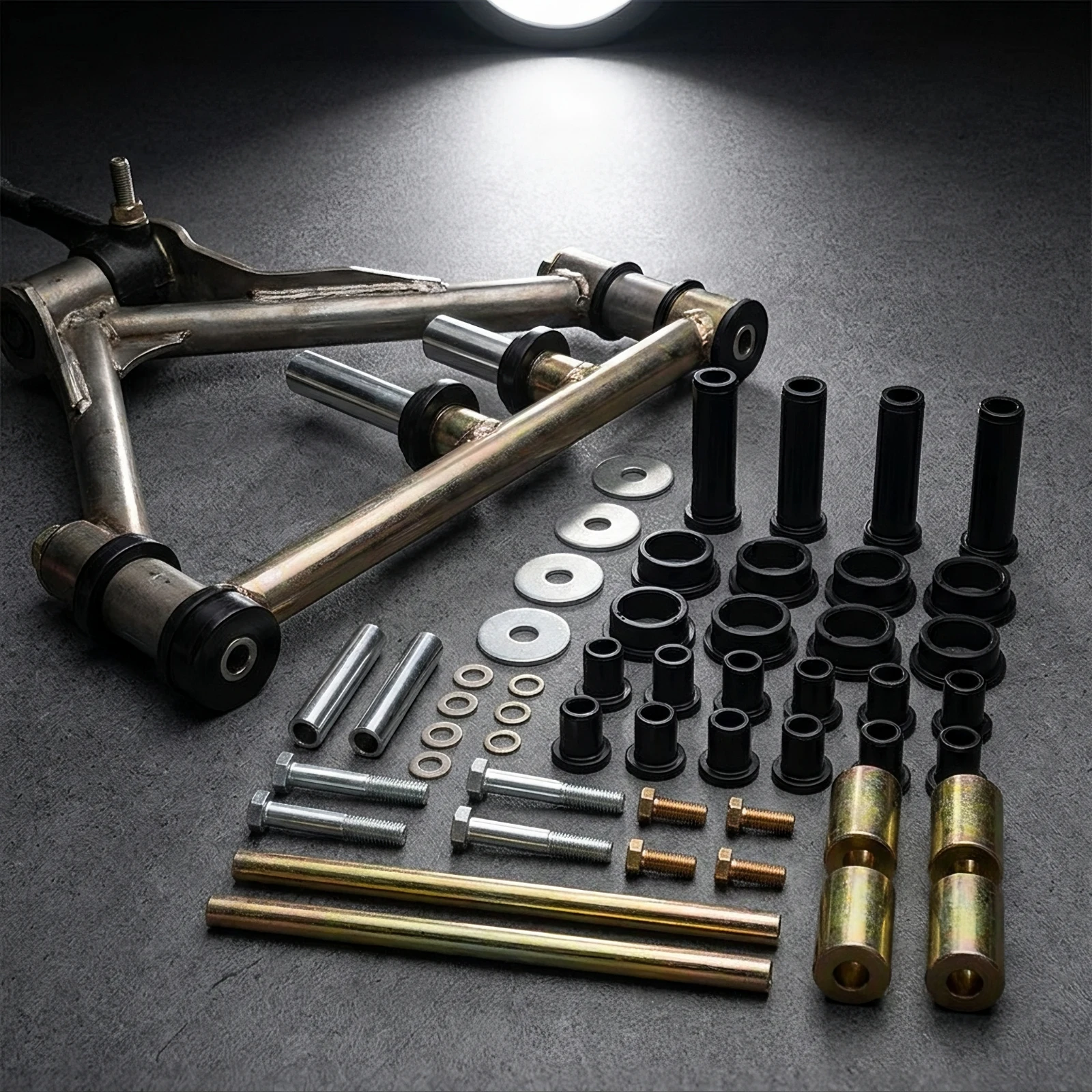 rear-shock-absorption-system-bushing-rebuild-kit-precision-engineered-rear-shock-absorption-system-bushing-kit-hardware