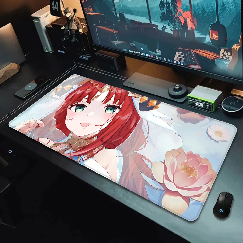 Nilou Genshin Impact Mousepad HD Printing Computer Gamers Locking Edge Non-slip Mouse Pad XXL90x40cm Keyboard PC Desk Pad