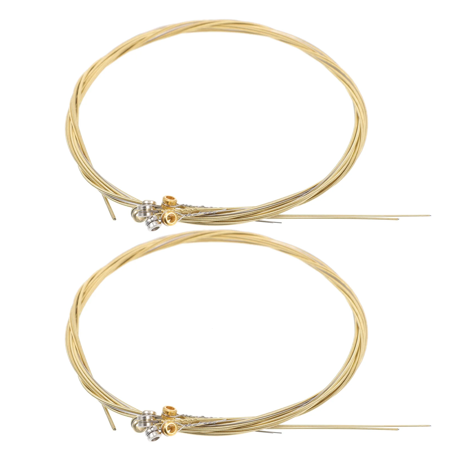 

12Pcs Replacement Guitar Strings Long-Lasting Rust Resistant Strings for Folk Guitar Easy to Install Sweet Resonant Sound