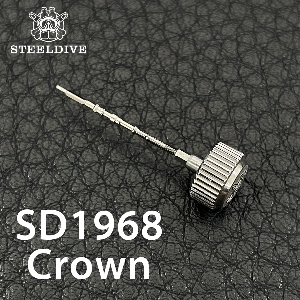 STEELDIVE Official Brand New Crown SD1968 Original Dedicated Crown Replacement Accessories Spot Goods