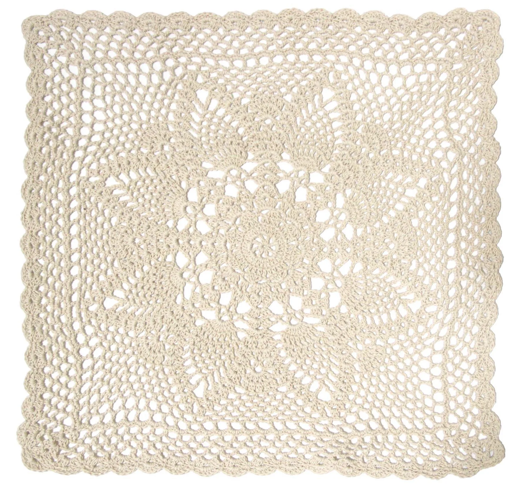 

BomHCS Square Flower Lace Doilies Kitchen Table Doily Vase Mats Tablecloth Handmade Crochet Placemats Dish Plate Mat