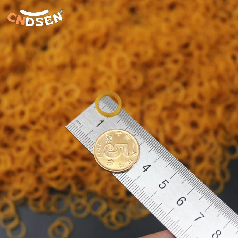 Elastic Rubber Bands Stretchable Sturdy Rubber Elastics Bands Yellow Durable and High-temp Rubber Band Dia 10/15/19/25/40/50mm