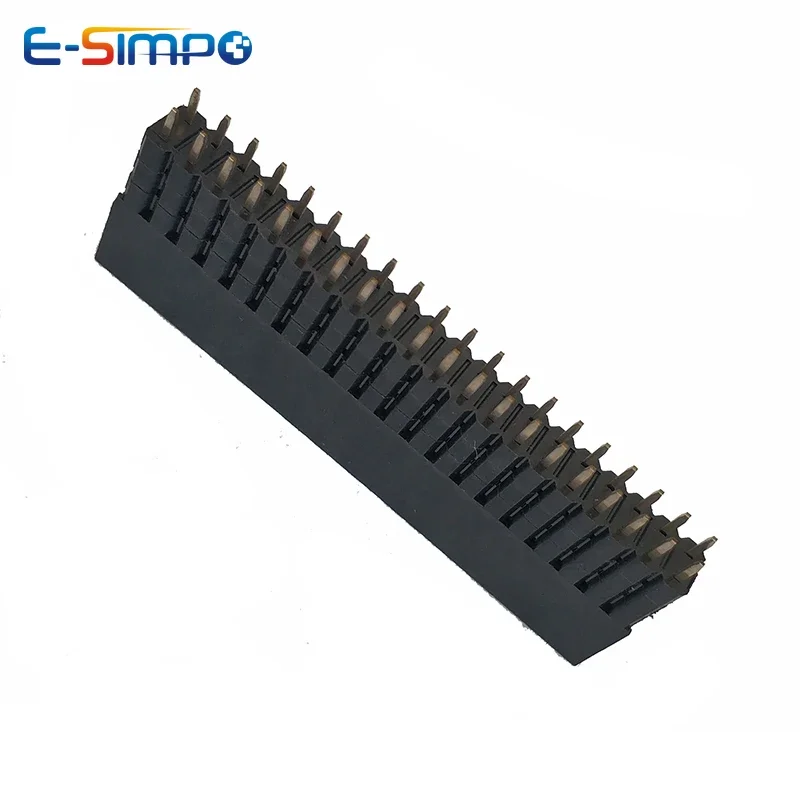 20pcs 2.54mm PC104 Double Row Extra 2.5/5/7.5mm Spacer Elevated Extended High Plastic Industrial 2.5mm PCB Female Header Socket