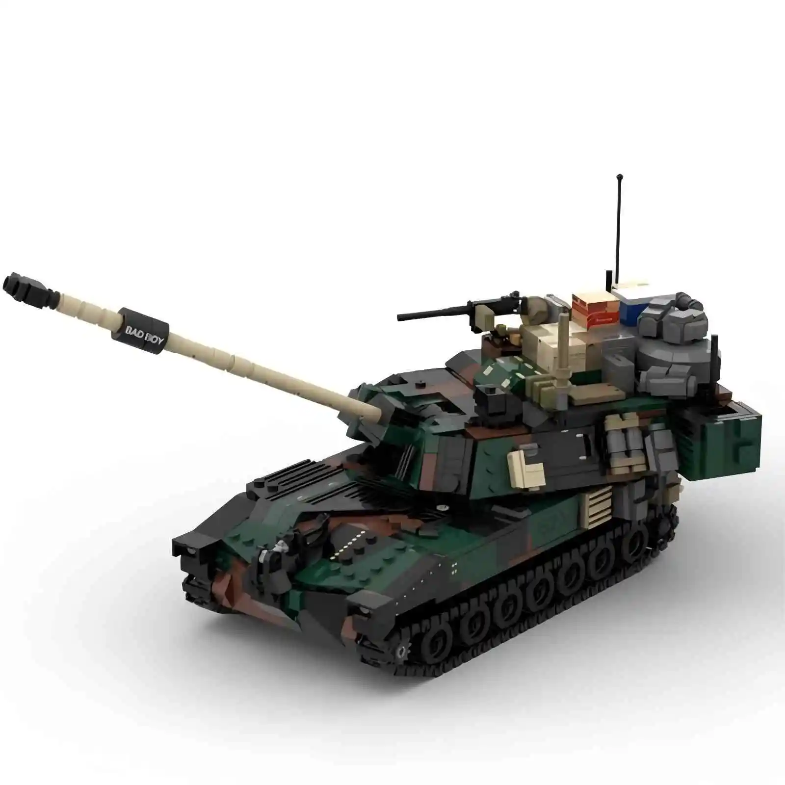 MOC-171816 M109 Tank Jagdpanther Military Series Puzzle Boys Plug-in Small Particle Building Block Toys Gifts