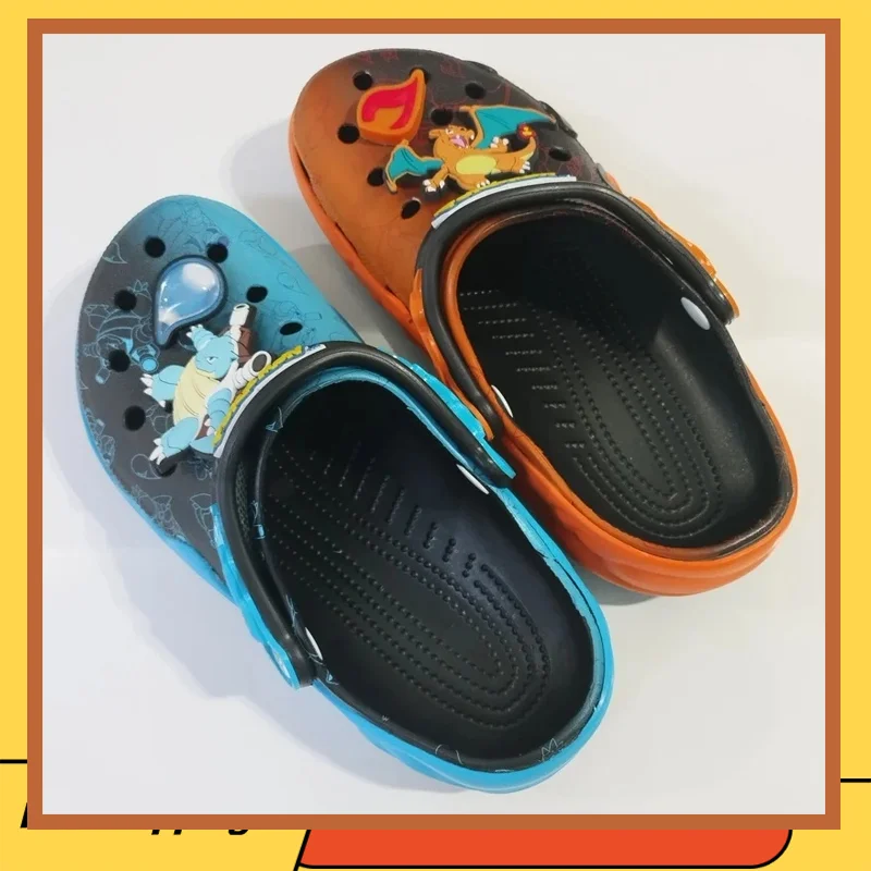 

Милые периферийные тапочки серии Pokemon 202, универсальная удобная обувь из ЭВА на ультралегкой мягкой подошве, Fpr для мальчиков и девочек