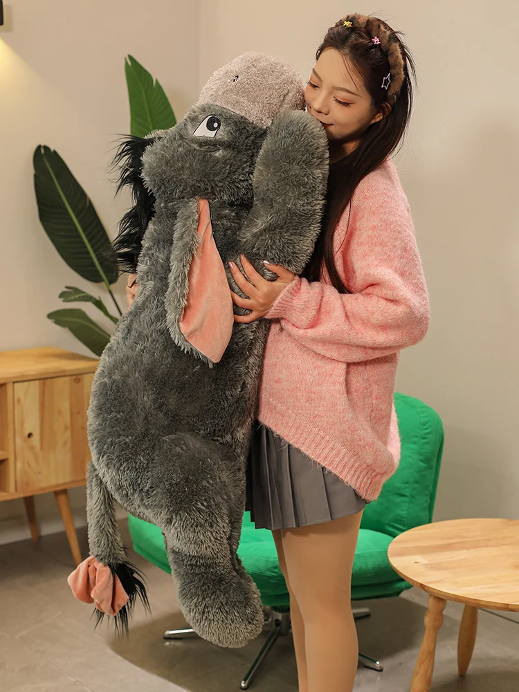 新しい大型Sサイズ ロバのぬいぐるみ キャニオン枕 おもちゃ ギフト ソフトベルベット生地 PP綿入り 6歳以上向け