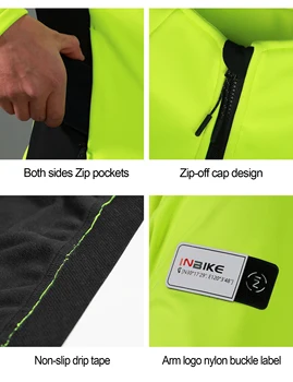INBIKE Fleece Cycling Jackets Man Thermal Bike Softshell Jackets Windproof MTB Biking Clothing Road Bicycle Windbreaker for Men 6 INBIKE Fleece Cycling Jackets Man Thermal Bike Softshell Jackets Windproof MTB Biking Clothing Road Bicycle Windbreaker for Men 6