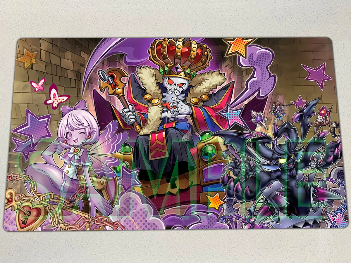 

YuGiOh Playmat Mimighoul Master TCG Mimighoul Fairy CCG Mat Mimighoul Archfiend Trading Card Game Mat Rubber Mouse Pad Free Bag