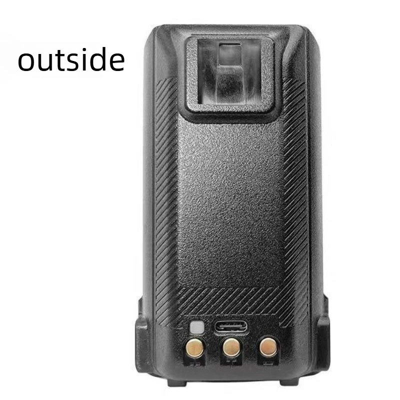 7.4V 2600mAh Walkie Talkie Battery for Baofeng UV-K6/K61 Replacement Rechargeable Lithium Battery with Type-c