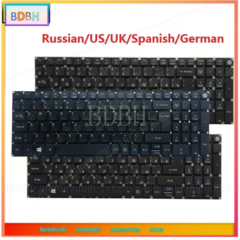 for Acer Travelmate P257-M P257-MG P258-MG P258-M P259-M P277-M P278-M Russian/US/UK/Spanish/Latin/German/Italy laptop keyboard