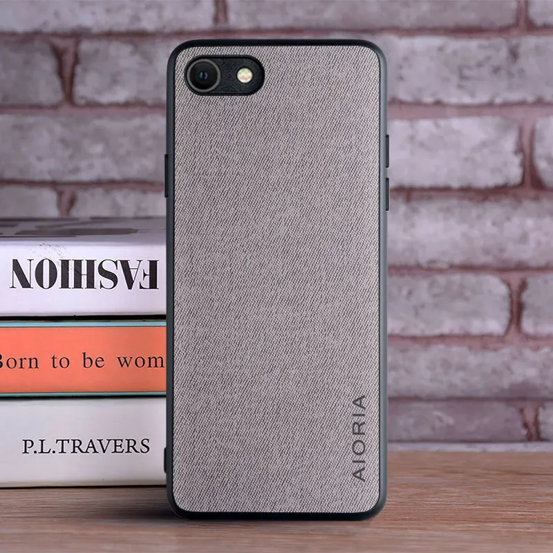 สําหรับiPhone SE 2022 2020 SE 3 2 6 6S 7 8 Plus X XR XS Max coqueหรูหราสิ่งทอหนังสําหรับIphone Se 3 กรณีFunda capa