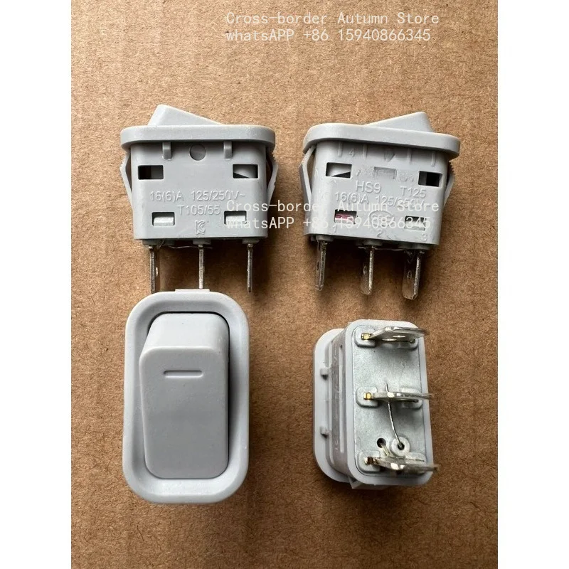 3 feet and 2 gears waterproof boat switch, with orange light, suitable for electric heater 16A250V new