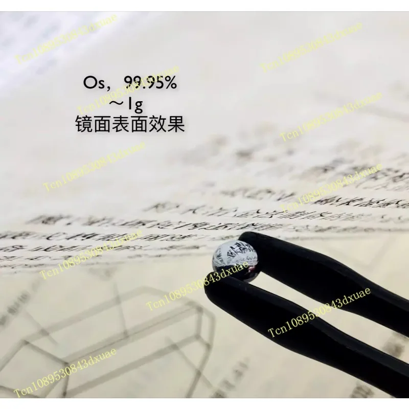 Single-sided convex mirror surface, precious metal, osmium beads, metal osmium, osmium molten beads, osmium