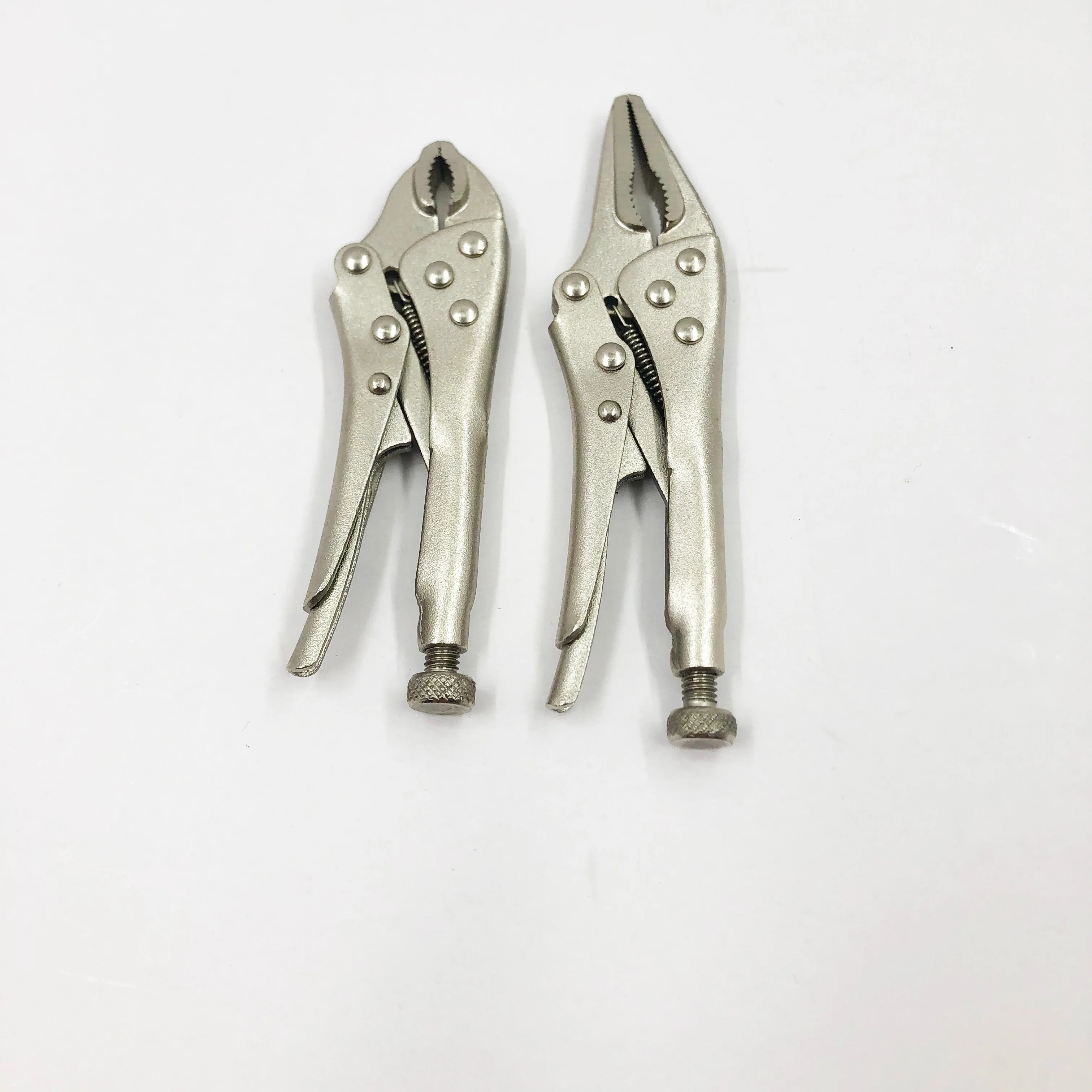 2-piece set of 4 in. Curved Jaw Mini Locking Pliers+ 5 in. Long Nose Mini Locking Pliers