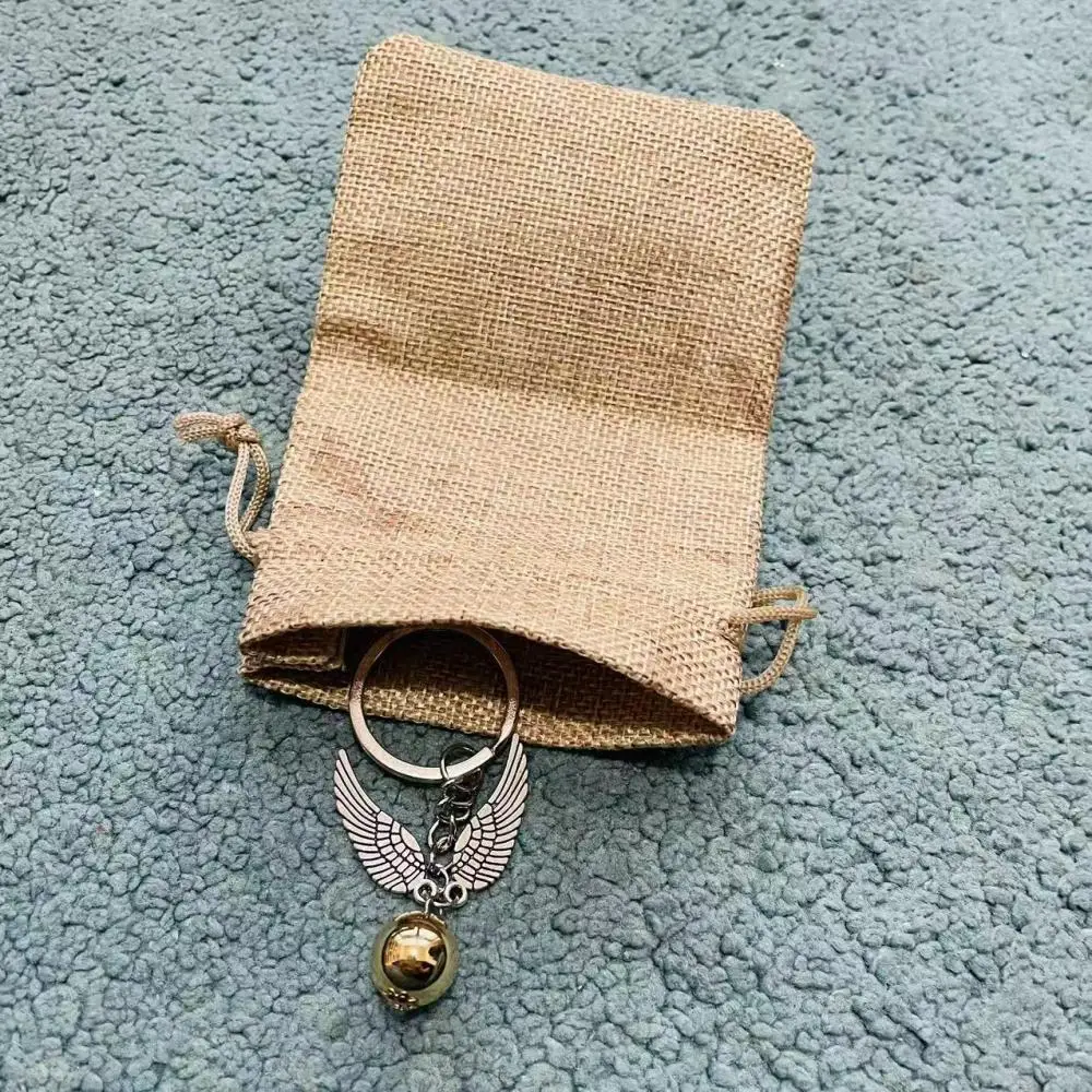 Wing Ball Pendant Keychain In Gift Sack Halloween Cosplay Accessories Birthday Carinval Holiday Gift 2 Pcs Set