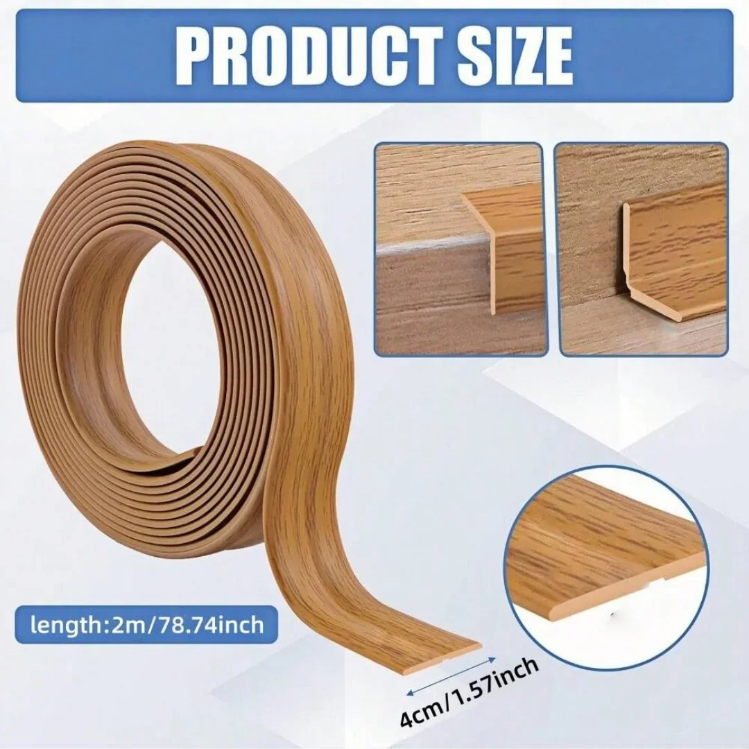 Inside Outside Corner Trim Moulding Flexible Wall Corner Protector Self Adhesive Caulk Strip Floor Transition Strip