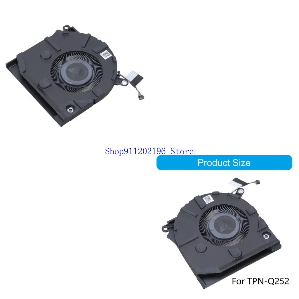 

P82A модернизированный охлаждающий вентилятор ЦП для 14-EB TPN-Q252 Модели ноутбука Металлический основание