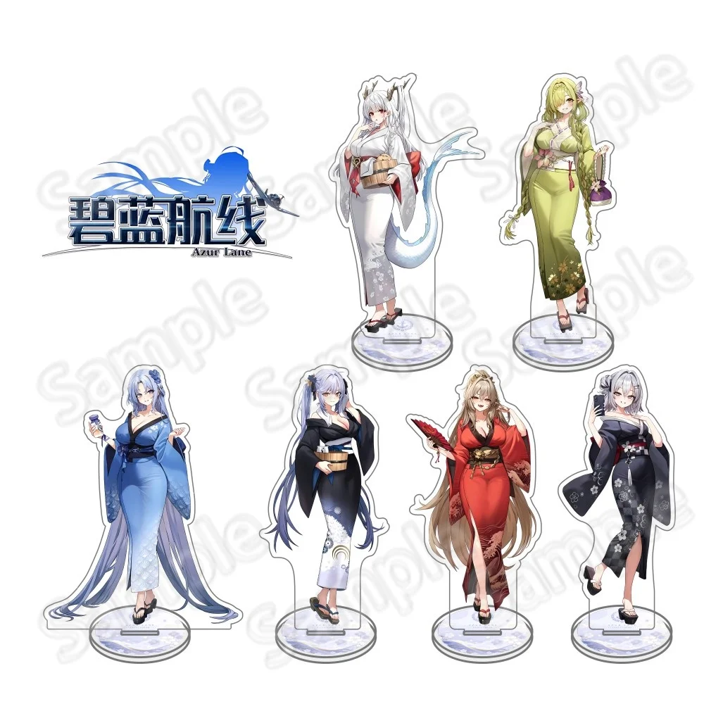Azur Lane Game Decorations Games Computer Desk Decoration keychain Transparent Acrylic Figures Stand Souvenir Trend High Precisi