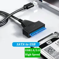 USB 3.0 SATA Cable Adapter Up to 6 Gbps Extension Computer Cables Connectors Support 2.5 Inches External Ssd Hdd Hard Drive USB