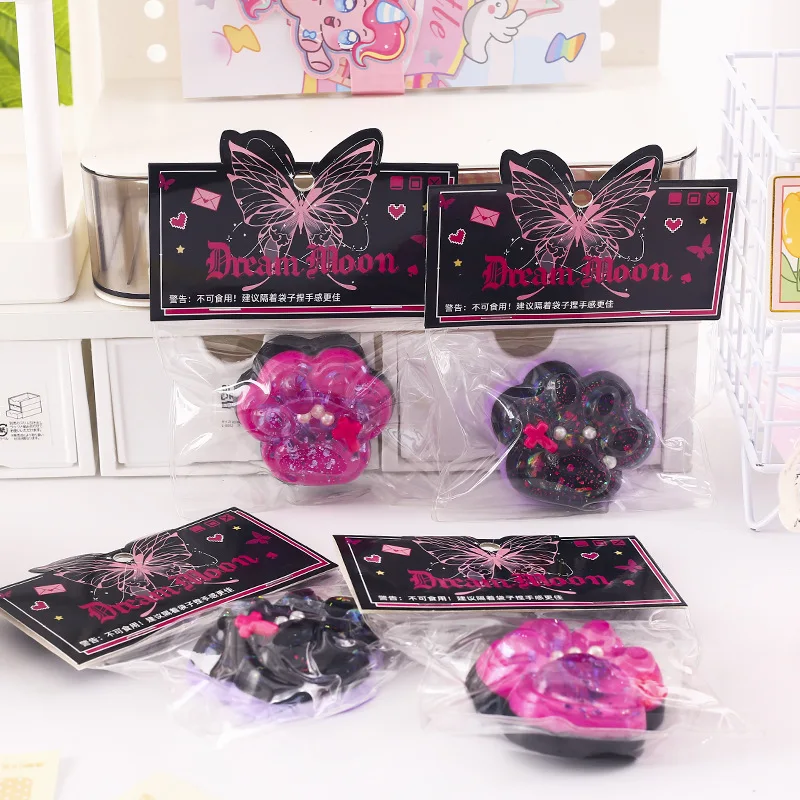 Kawaii Butterfly Pinch Children Stress Relief Decompression Artifact Slow Rebound Toys Simulation Cute Cat Paw Squeeze Vent Toys