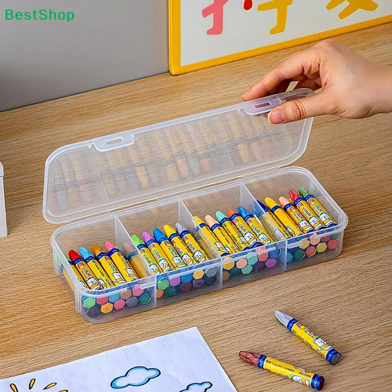 〔Q〕4 Compartmented Card Storage Box Pokers Card Storage Box Plastic Small Card Storage Box With Lid For Pokers Game Cards