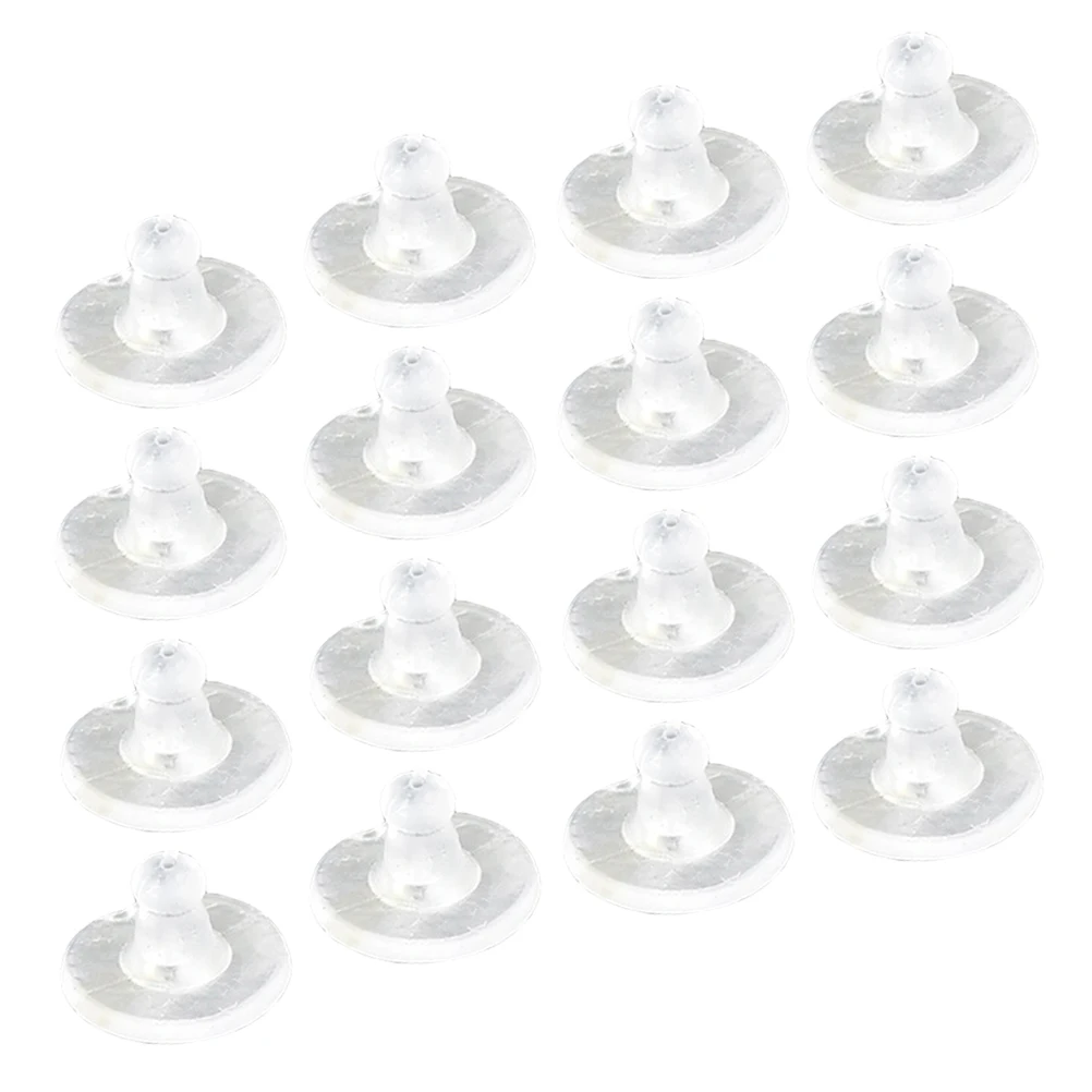 

50pcs Anti Slip Silicone Earplugs Secure Earring Backs for Studs Screw Heavy Jewelry Components Accessories